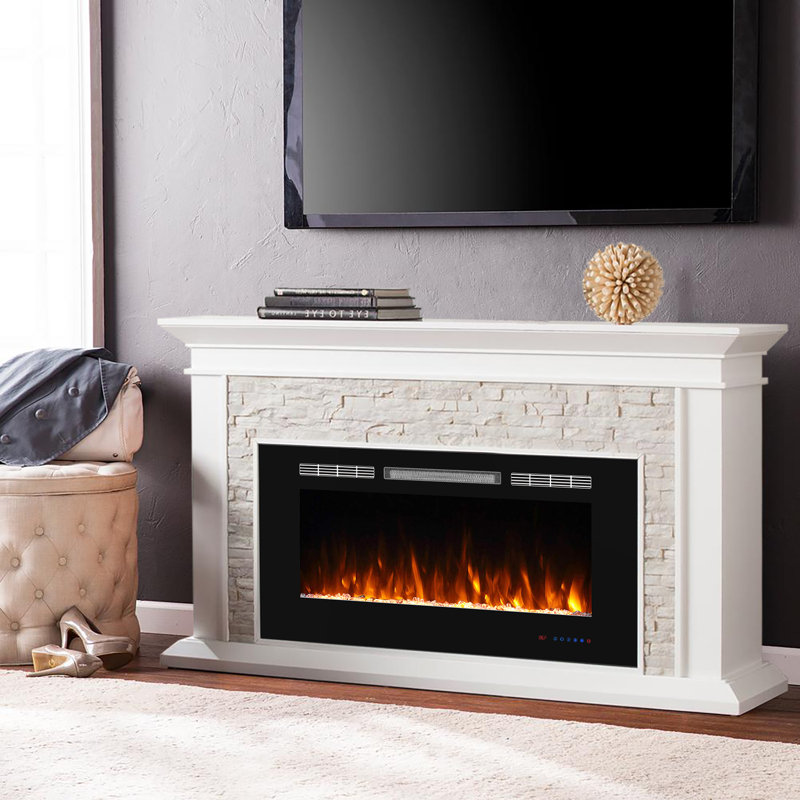 Latitude Run® Akara Recessed Electric Fireplace Insert Wayfair.ca
